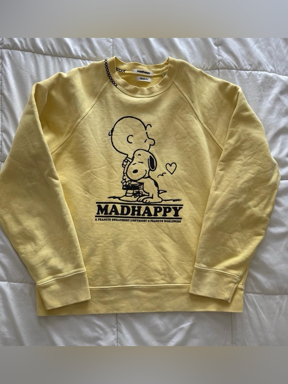 Madhappy Yellow Peanuts Sweatshirt